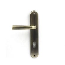 2019 popular aluminum lever with iron plate door pull handle